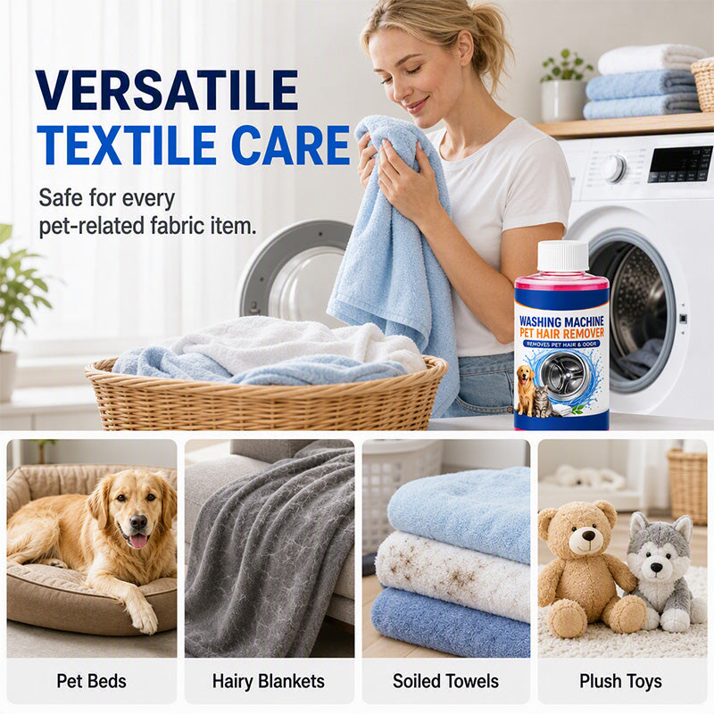 🐾50% OFF NOW! Washing Machine Deep Cleaner for Pet Hair‑4-in-1 Laundry Care Liquid, Remove Pet Fur, Sanitize Drum & Eliminate Odor for Pet Owners