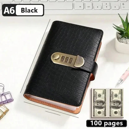 ⏰LIMITED TIME 50% OFF! ⭐100-Transparent-Pocket Currency Collectors Album,3-Digit Resettable Password Lock，suitable for storing money and important.