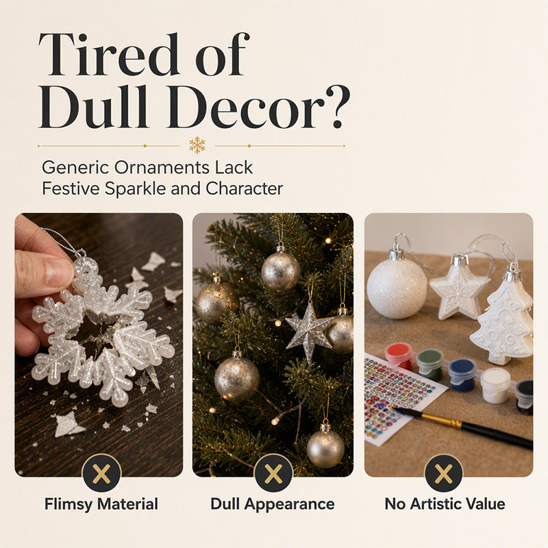 😍Xmas Pre Sales - 49% OFF🎄 DIY Diamond Ornament Set | Festive Craft Fun