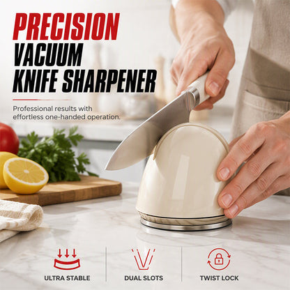 🥳2026 NEW ARRIVAL🥳🔥OVER 50,000 SOLD! 🔪Manual knife sharpener with suction cup, stays firmly in place on any surface. Sharpens kitchen knives quickly – simple and safe for home use