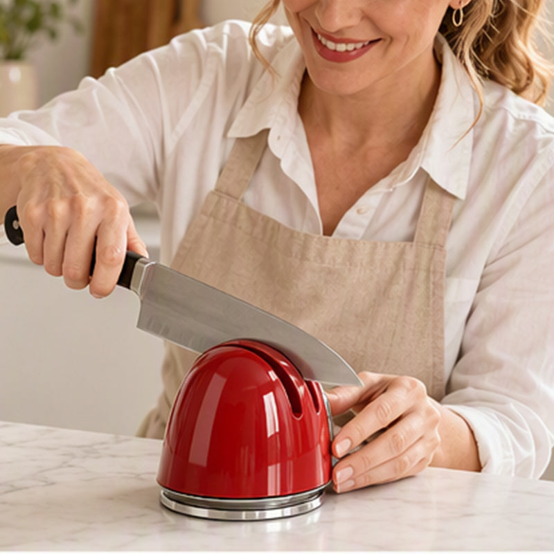 🥳2026 NEW ARRIVAL🥳🔥OVER 50,000 SOLD! 🔪Manual knife sharpener with suction cup, stays firmly in place on any surface. Sharpens kitchen knives quickly – simple and safe for home use