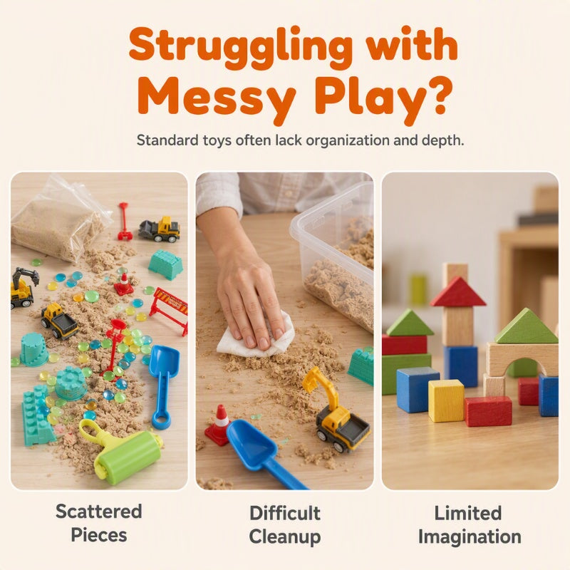 🥳🎁Kids Sensory Bin Sand Table Toy Set