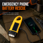 🔦 Hand-Crank Solar Flashlight for Outdoor and Backup Lighting