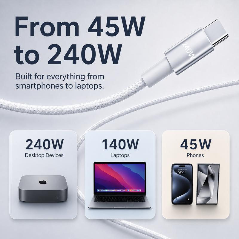 📱⌚ Multi-Device Fast Charging Cable – Snap-On Watch Charger & USB-C Power