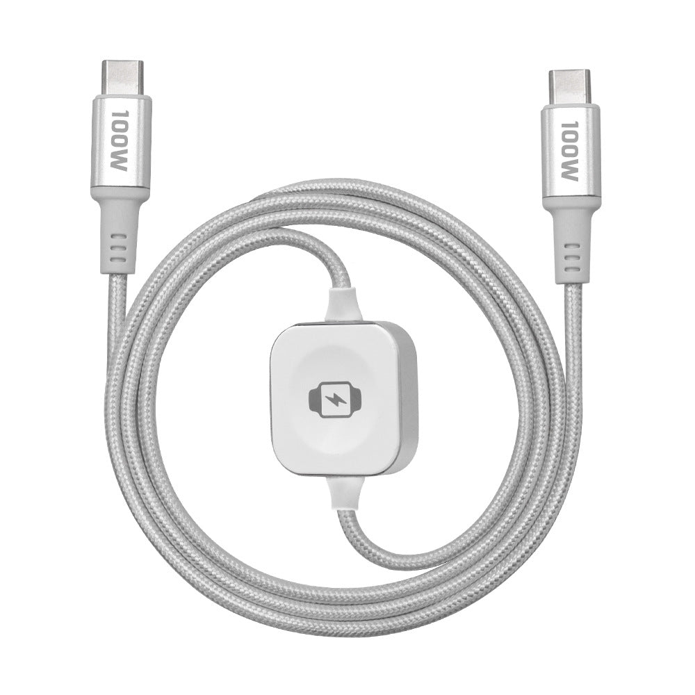 📱⌚ Multi-Device Fast Charging Cable – Snap-On Watch Charger & USB-C Power