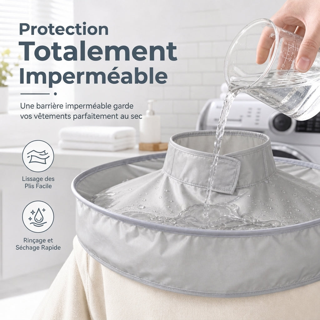 ✂️ 50% OFF NOW! Hair Cutting Cape with Hair Catcher – Umbrella Groove Design Hair Clipping Apron, Waterproof Non-Static, Foldable Home Haircut Cape for Adults & Kids