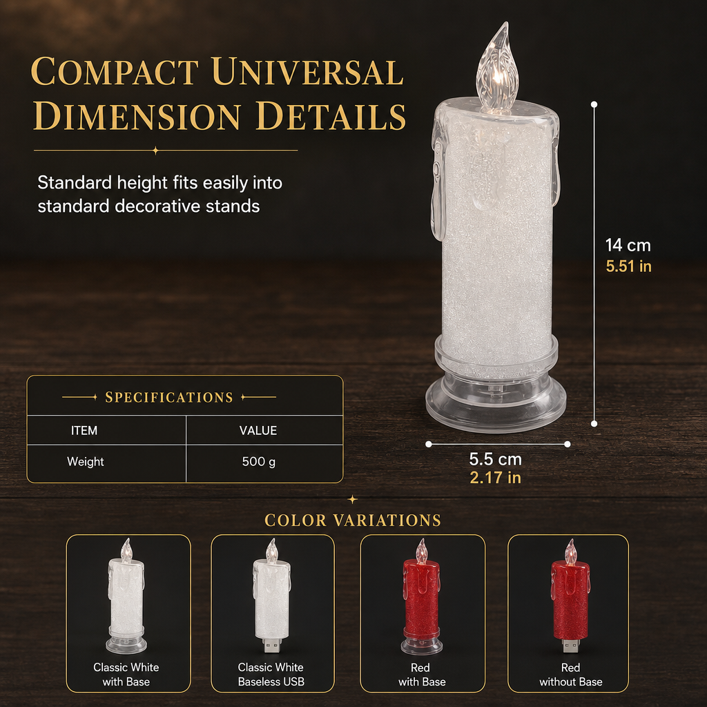 ⏳Limited-time 50% off⏰Glowing LED Electronic Candle Night Light🕯️💡
