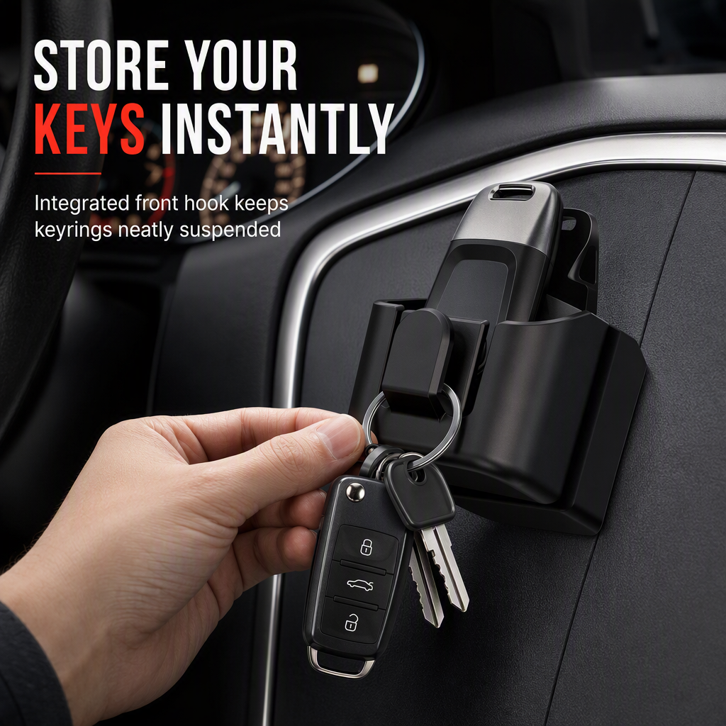 Car Key Fob Holder with Hook