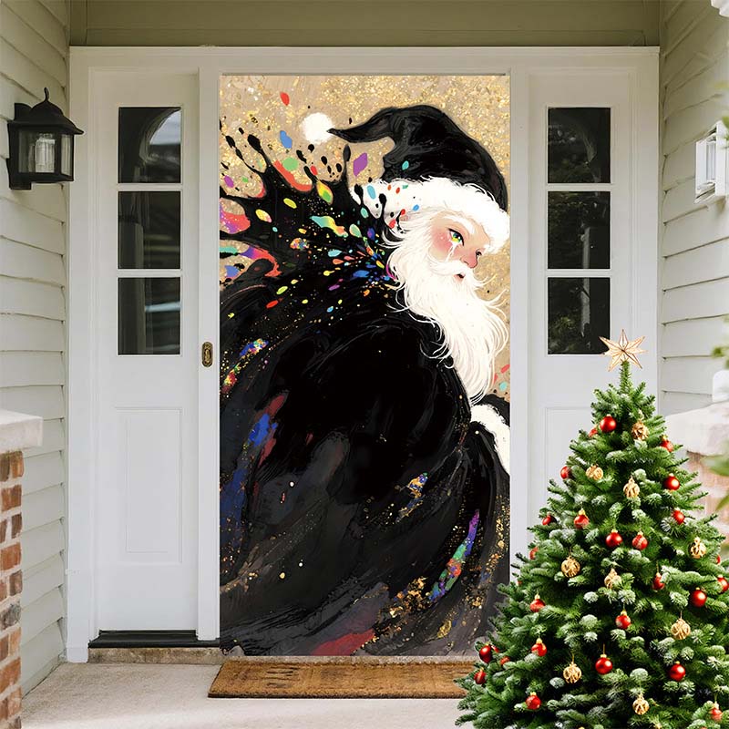 🎅 LIMITED‑TIME 50% OFF! 🎄 Christmas Door Cover For Instant Holiday Decor – Festive Artwork, Reusable Polyester & Easy Hang ⛄