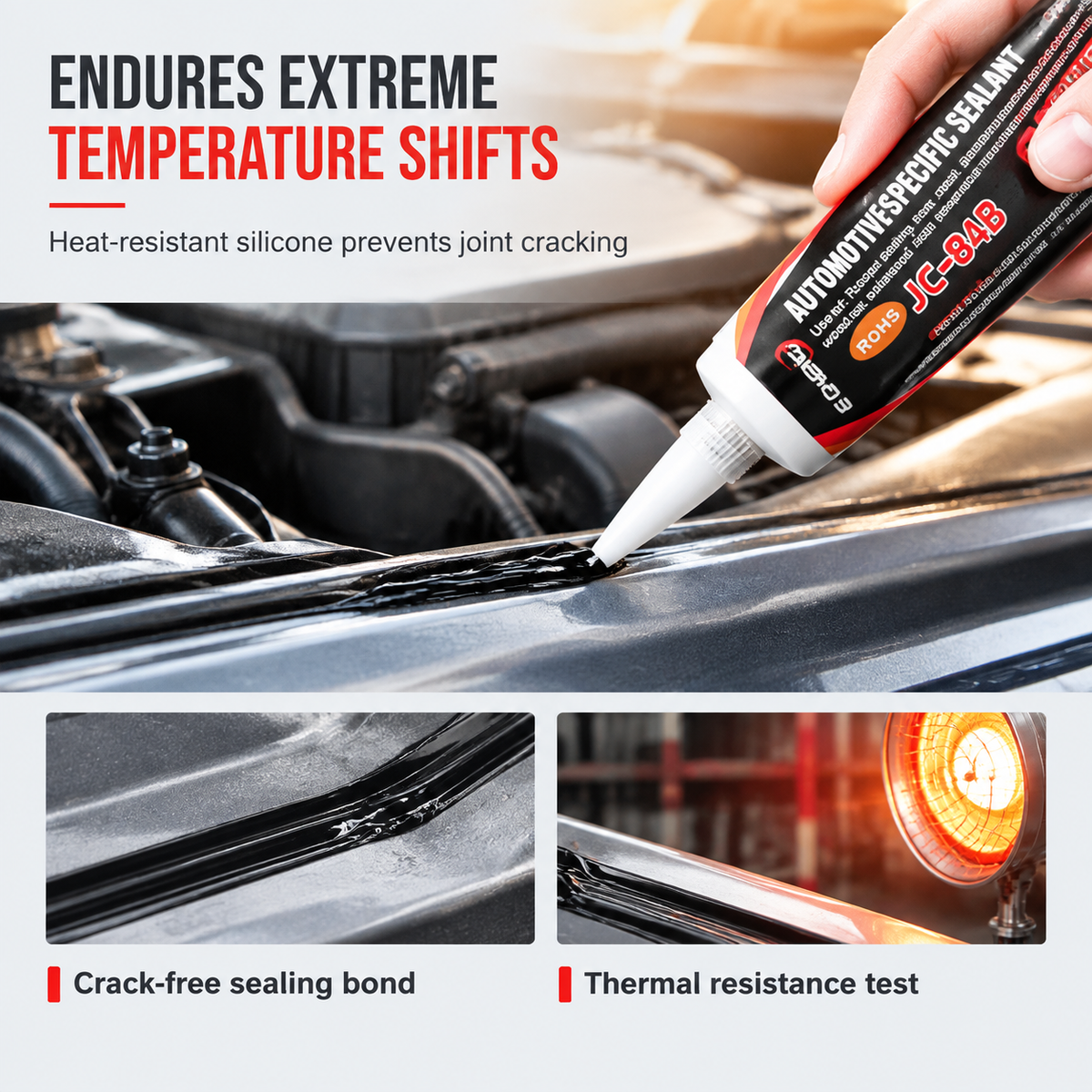 🚘 Automotive Silicone Sealant | 30–100ml
