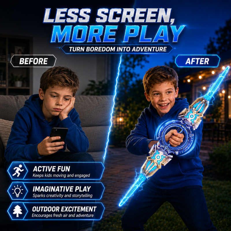 🎄🎁Christmas Special: 50% OFF!🏆Rechargeable Double-Blade Light Up Sword