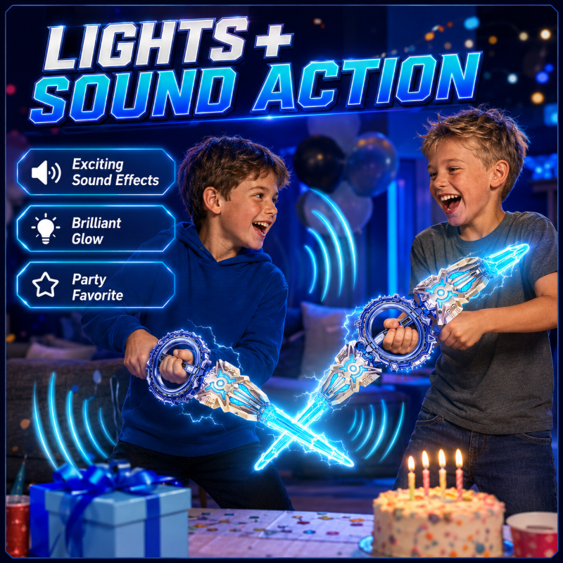 🎄🎁Christmas Special: 50% OFF!🏆Rechargeable Double-Blade Light Up Sword