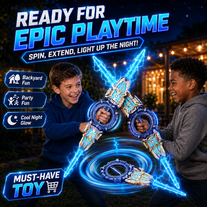 🎄🎁Christmas Special: 50% OFF!🏆Rechargeable Double-Blade Light Up Sword