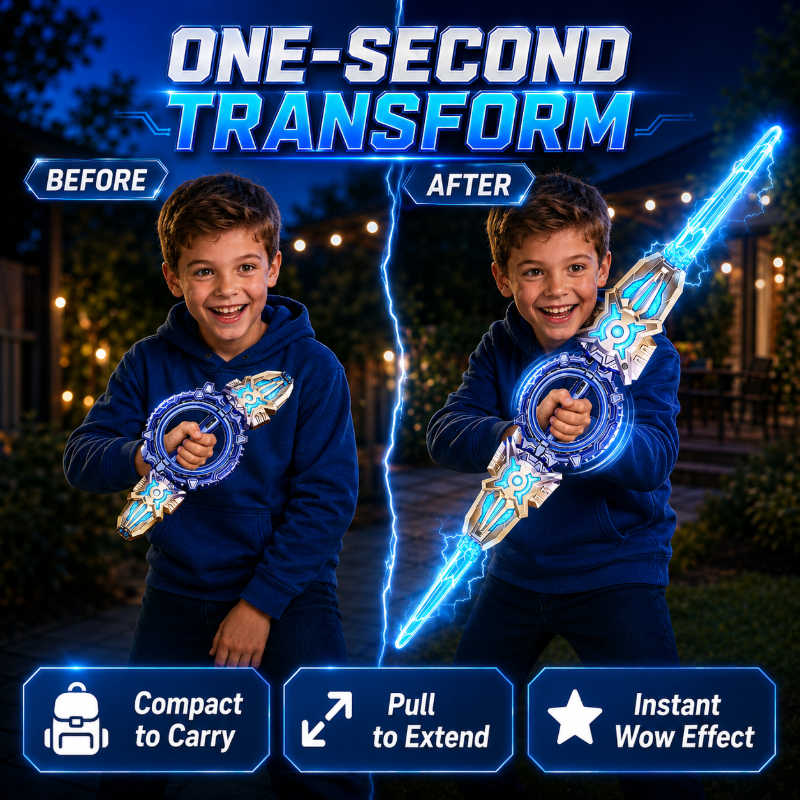 🎄🎁Christmas Special: 50% OFF!🏆Rechargeable Double-Blade Light Up Sword