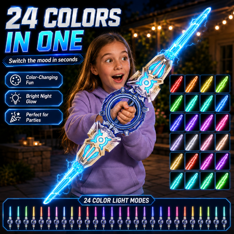 🎄🎁Christmas Special: 50% OFF!🏆Rechargeable Double-Blade Light Up Sword