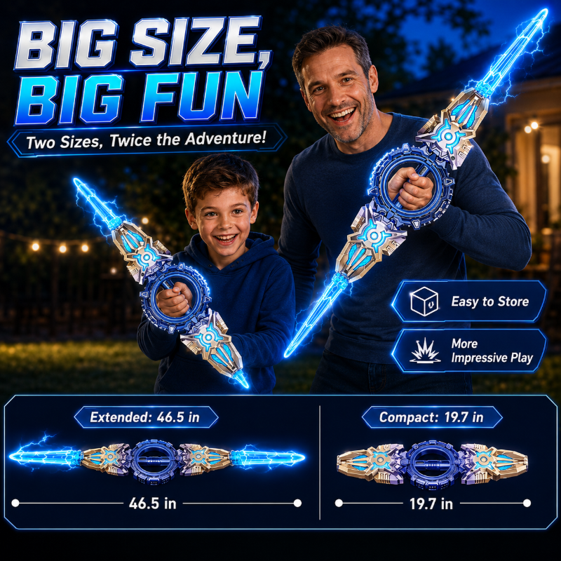 🎄🎁Christmas Special: 50% OFF!🏆Rechargeable Double-Blade Light Up Sword