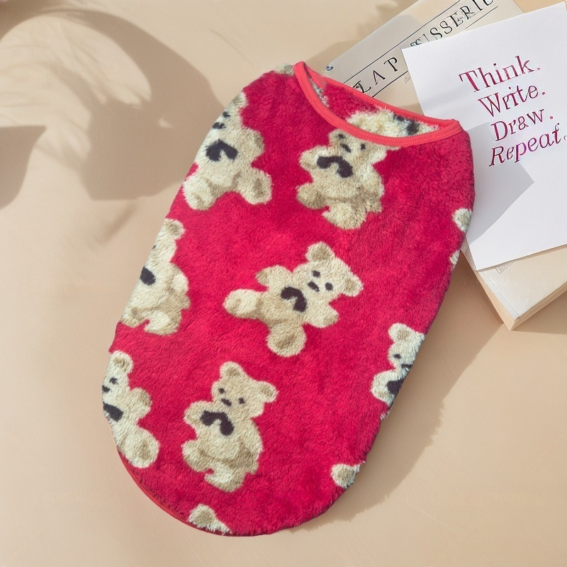 🐻 Plush-Lined Pet Vest | S–8XL Winter Layer