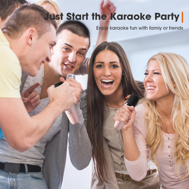 🎤 50% OFF | Mini Bluetooth Karaoke Machine – Wireless Mic & Dancing LED Lights