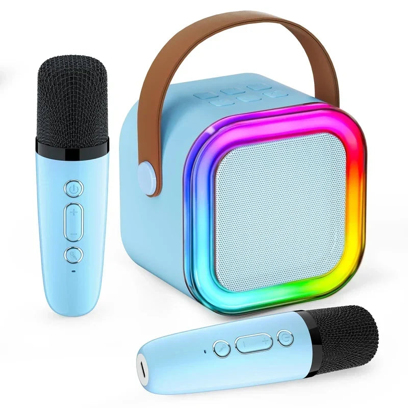 🎤 50% OFF | Mini Bluetooth Karaoke Machine – Wireless Mic & Dancing LED Lights