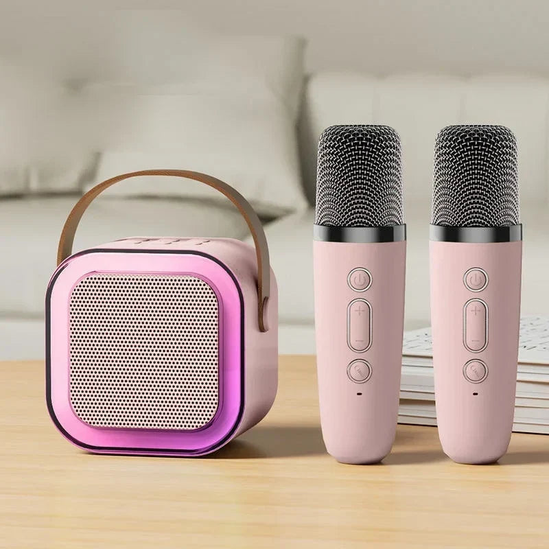 🎤 50% OFF | Mini Bluetooth Karaoke Machine – Wireless Mic & Dancing LED Lights