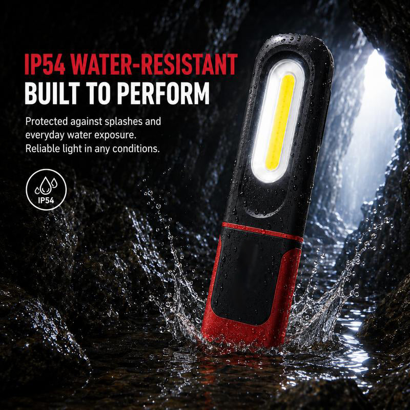 🔦 Rechargeable COB LED Work Light – Magnetic Base & 360° Rotation