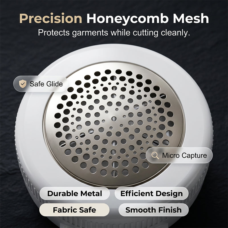 🧶✨ LIMITED-TIME 50% OFF! Portable Fabric Shaver — Honeycomb Mesh, USB Rechargeable 👕
