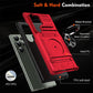 Samsung Phone Case with Card Holder & Magnetic Ring Stand