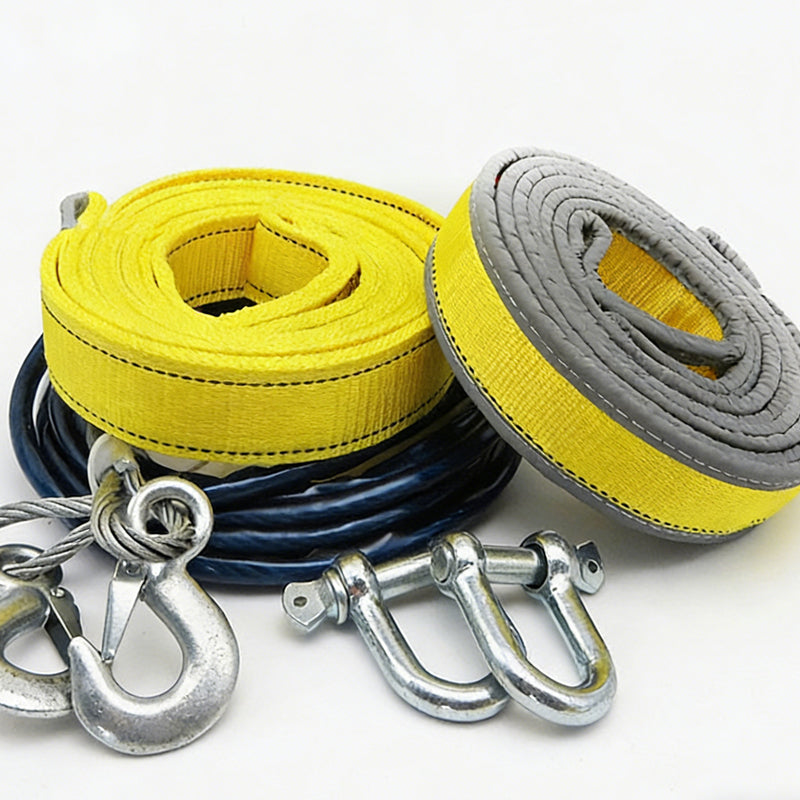 📢📢50% OFF !! ⏰8-Ton Tow Rope with U-Shackle Hooks