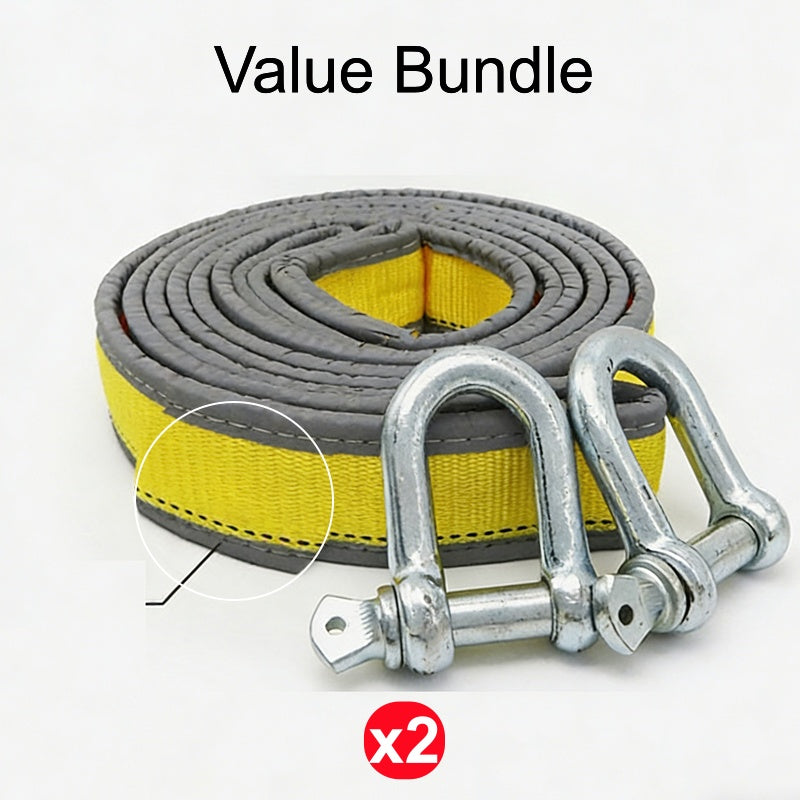 📢📢50% OFF !! ⏰8-Ton Tow Rope with U-Shackle Hooks