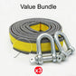 📢📢50% OFF !! ⏰8-Ton Tow Rope with U-Shackle Hooks