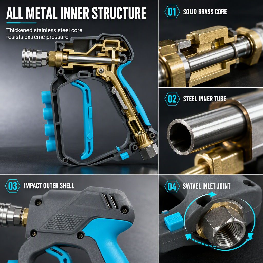 High Pressure Washer Short Spray Tool