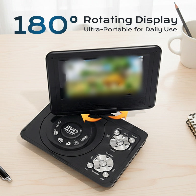 📀 Portable DVD/EVD Player – Swivel LCD Screen & Built-In Games