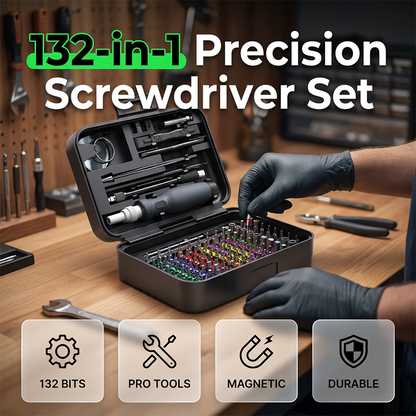 132-in-1 Precision Screwdriver Set for Electronics Repair