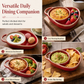 🔥 50% OFF! ✨ Retro Ceramic Divided Baking Dish with a Single Handle 🍽️