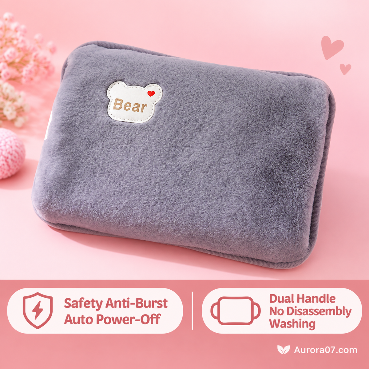 Rechargeable hot water bottles, heat packs, explosion-proof heat pads