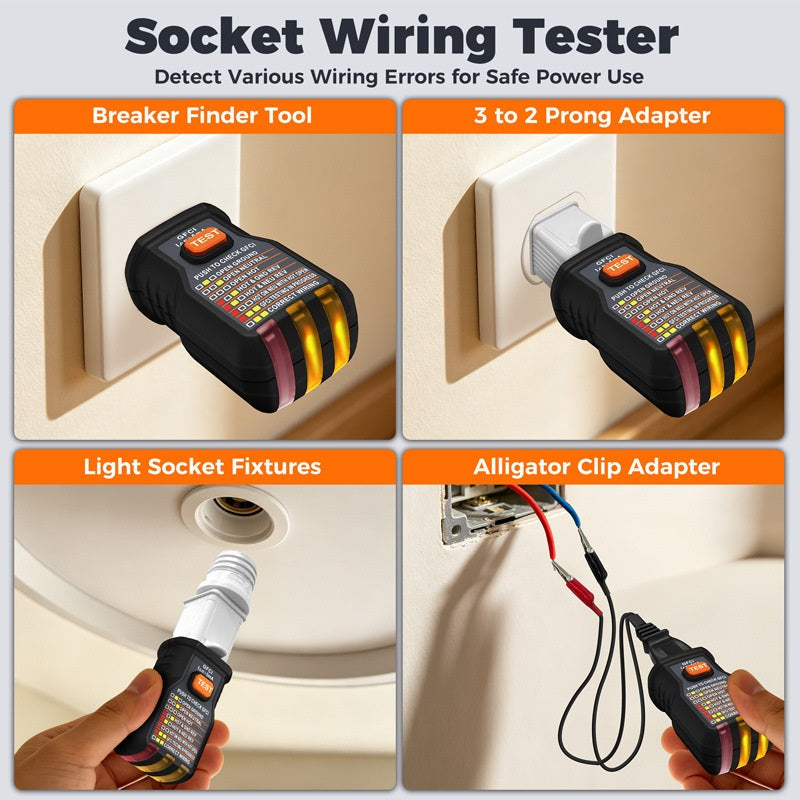 ⏳Limited time – 50% OFF⏰✨⚡️Digital Circuit Breaker Finder with Socket Tester
