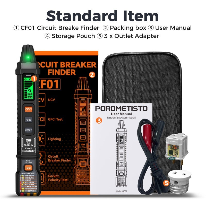 ⏳Limited time – 50% OFF⏰✨⚡️Digital Circuit Breaker Finder with Socket Tester