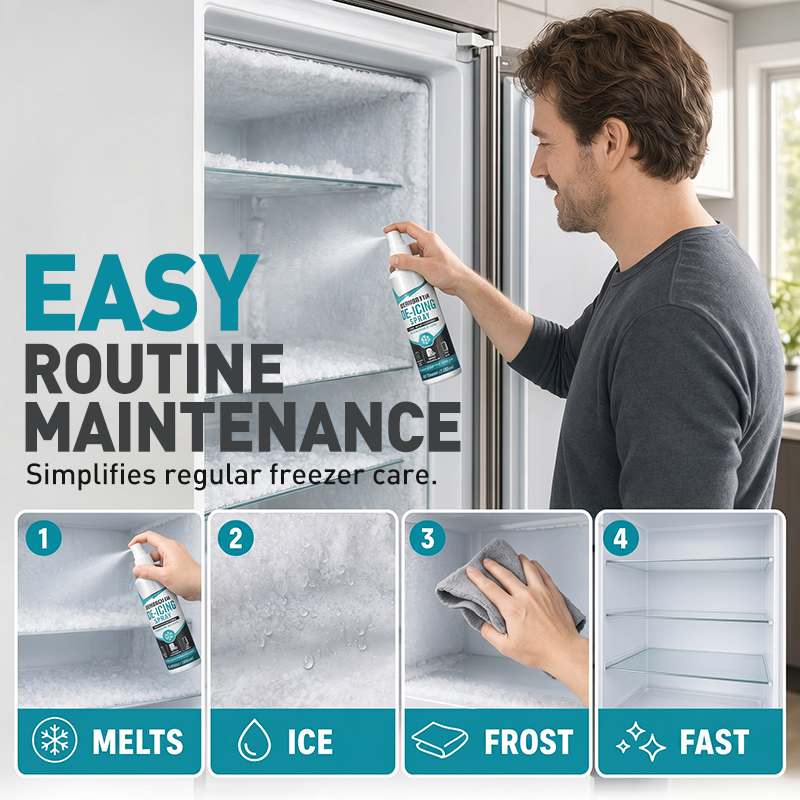 ⏳🔥LIMITED-TIME 50% OFF! Careluxpro Fast-Acting Refrigerator Defrost Spray