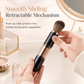 🖌️LAST DAY SALE 60% OFF !!📢Portable Retractable Makeup Brush Set – Multifunctional Travel Cosmetic Tool with Powder, Blush & Silicone Lip Brush