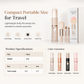 🖌️LAST DAY SALE 60% OFF !!📢Portable Retractable Makeup Brush Set – Multifunctional Travel Cosmetic Tool with Powder, Blush & Silicone Lip Brush