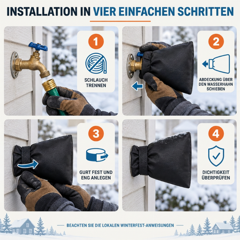 🚰 50% OFF! ❄️ Outdoor Faucet Cover – Winter freeze protection & insulated ✨