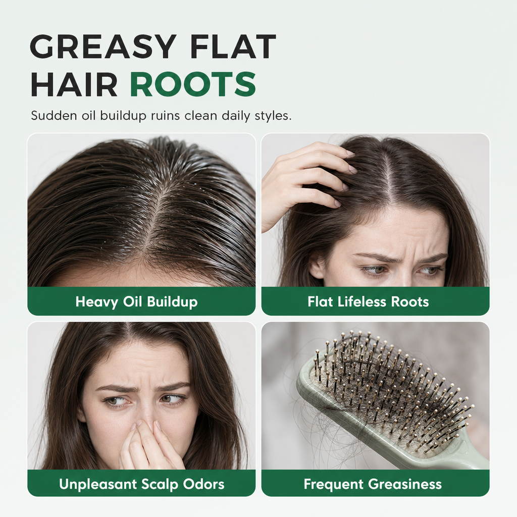 💇‍♀️50% OFF NOW! Rinse-Free Hair Cleansing Wipes – Waterless Oil Control Hair Root Refreshing Wipes, Portable Single Sachet Hair Towel for Greasy Flat Hair