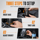 2 in 1 Car Cup Holder and Phone Mount Multifunctional Center Console Beverage Bottle Holder and Mobile Phone Navigation Stand