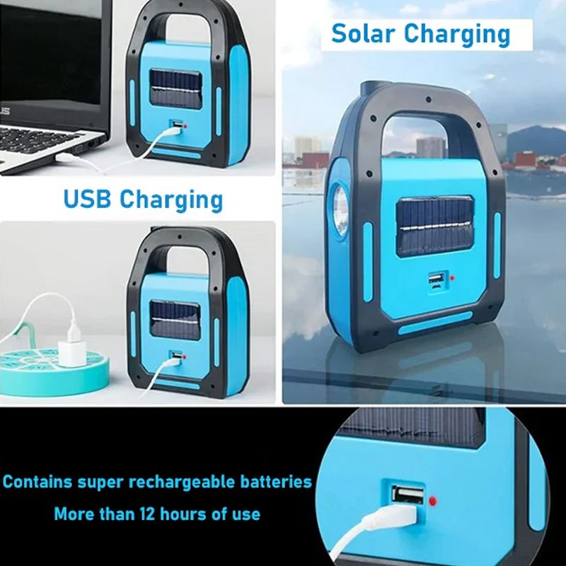 Handheld COB Solar Working LED Lamp