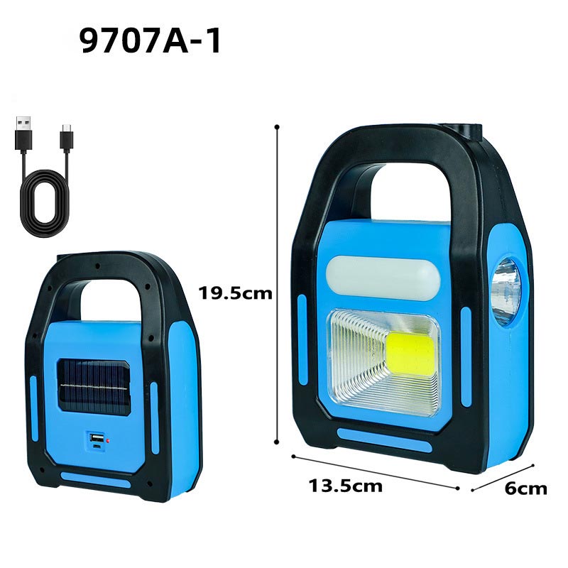 Handheld COB Solar Working LED Lamp