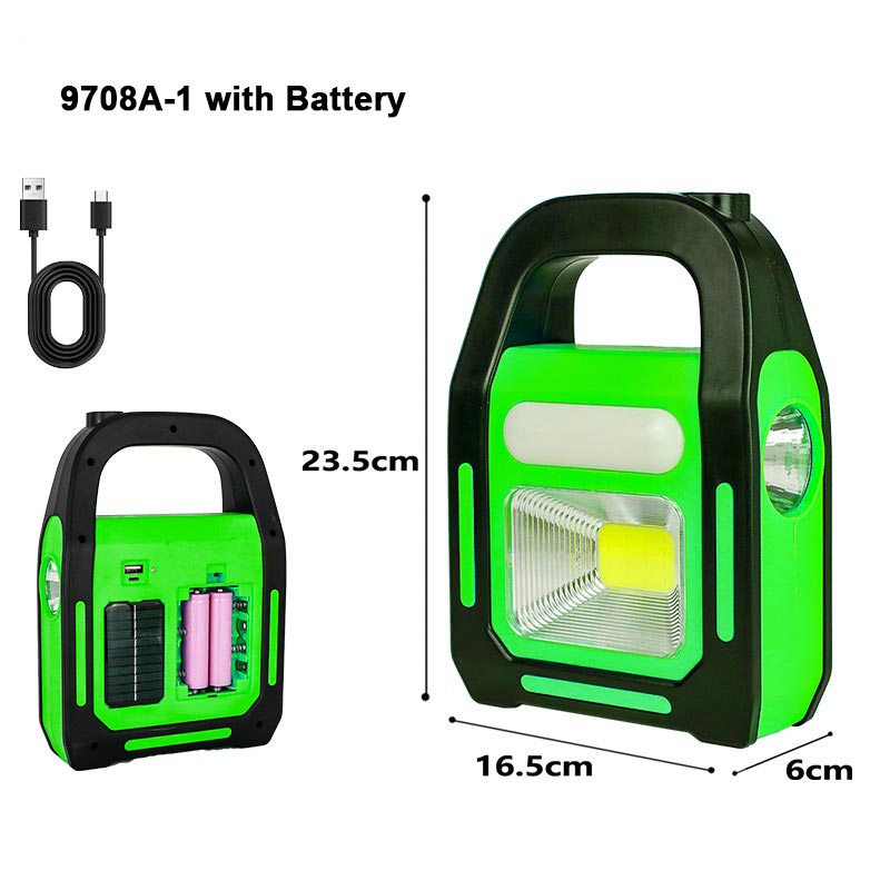 Handheld COB Solar Working LED Lamp