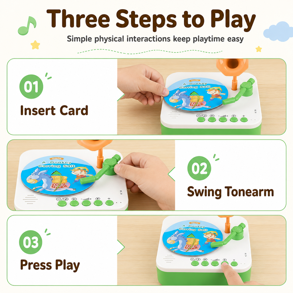 🏆 LIMITED-TIME 50% OFF! 🎵Kids Multifunctional Bluetooth Learning Phonograph Toy