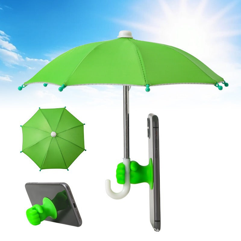 Outdoor cycling mobile sunshade stand for motorcycle umbrella - Compact sun protection and rain protection
