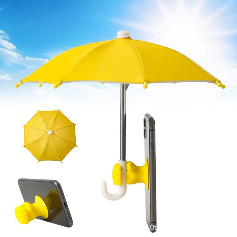 Outdoor cycling mobile sunshade stand for motorcycle umbrella - Compact sun protection and rain protection