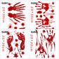 Halloween Ghost Shadow Blood Handprint Horror Decoration Static Stickers